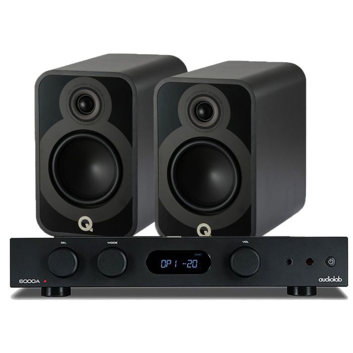 Audiolab 6000A Amplifier with Q Acoustics Q5020 Bookshelf Speakers