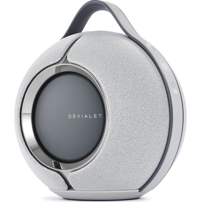 Devialet Mania Wireless Speaker – Light Grey - Logo 