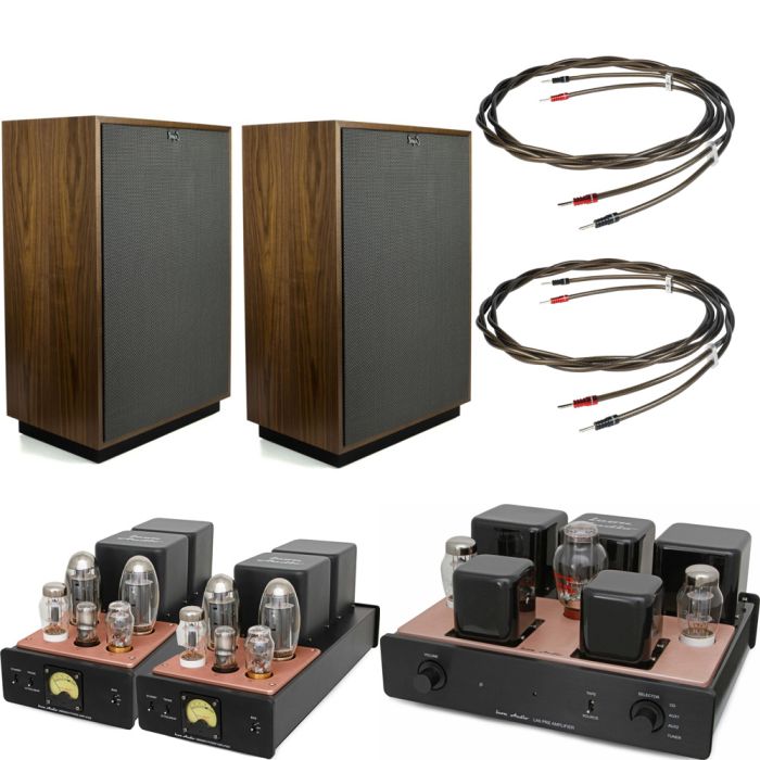 Hi-Fi System 28 – Icon Audio LA5 TX + MB90 MKII M + Klipsch Heritage Cornwall IV + Cables - Walnut