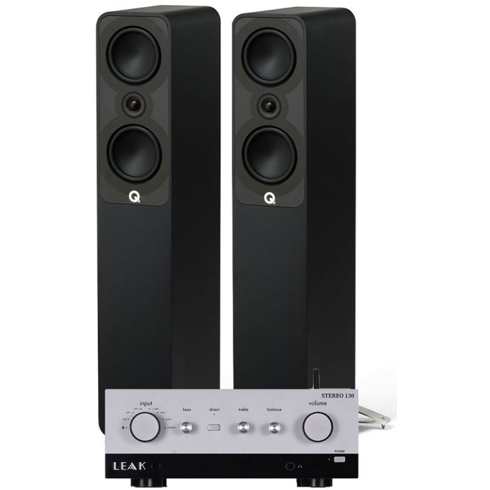 LEAK Stereo 130 Integrated Amplifier with Q Acoustics Q 5040 Floorstanding Speakers