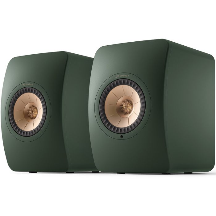 KEF LS50 Wireless II Speakers (Pair) Moss Green