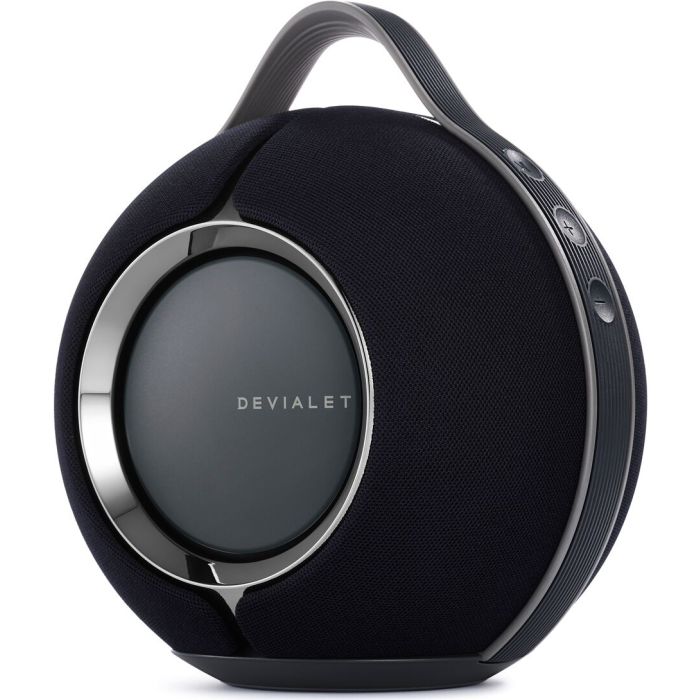 Devialet Mania Wireless Speaker – Deep Black - Logo Side
