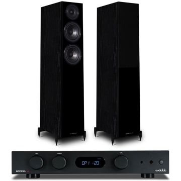 Audiolab 6000A MKII Amplifier with Wharfedale Diamond 12.3 Floorstanding Speakers