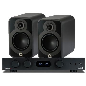 Audiolab 6000A Amplifier with Q Acoustics Q5020 Bookshelf Speakers