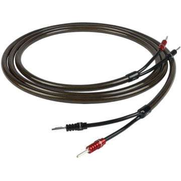 Chord Epic X Speaker Cable - 3m Length Black - Terminated Pair - Banana to Banana