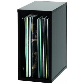 Glorious Record Box 55 Vinyl Record Storage Black
