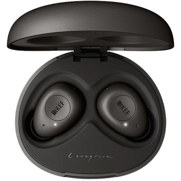KEF Mu3 Noise Cancelling True Wireless Earphones - Charcoal Grey