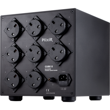PLiXiR Cube 8 BAC Balanced Power Conditioner Rear Angled